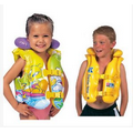 Swimming equipment PVC child inflatable swim vest aerated life jacket for beginners